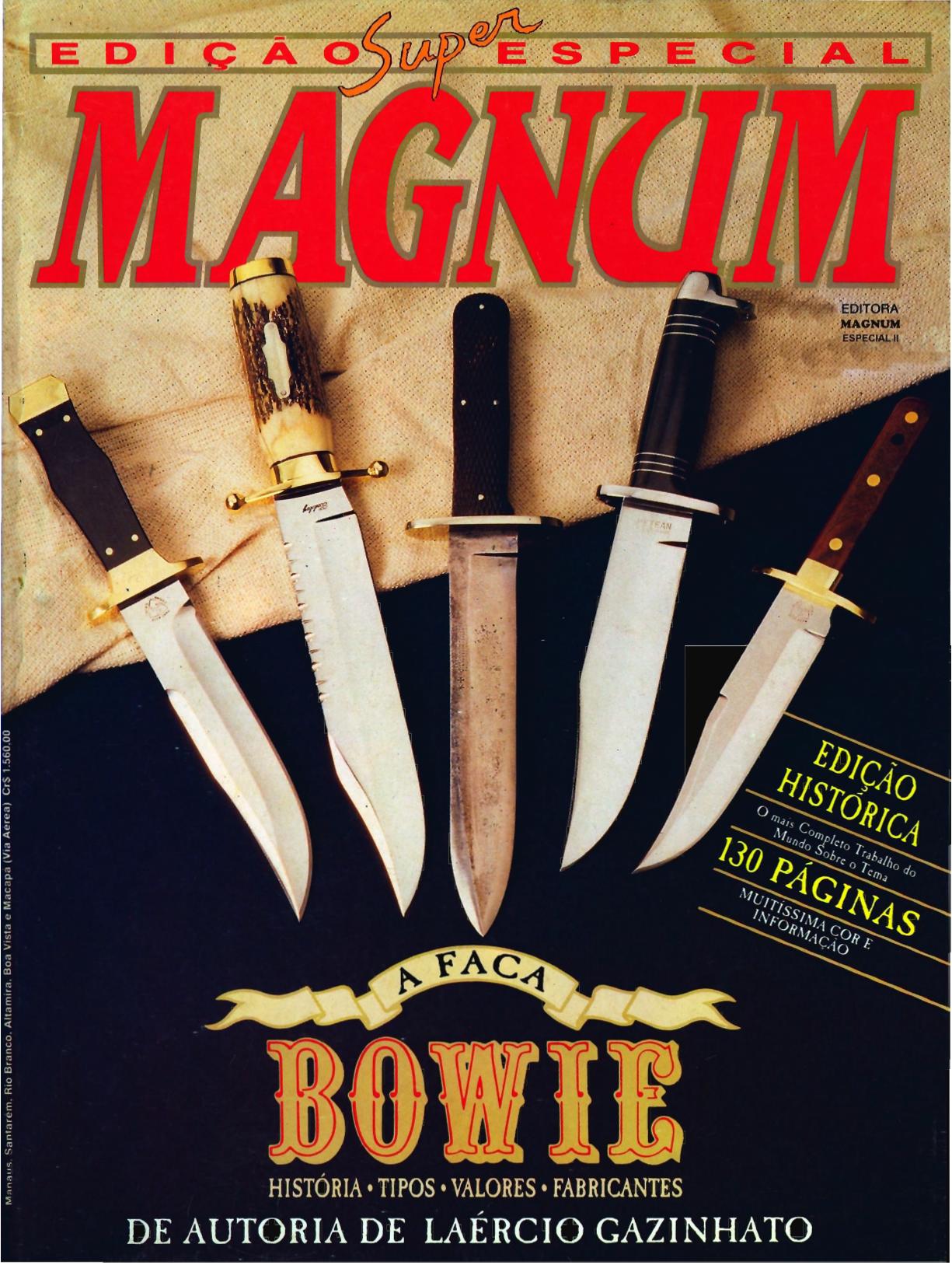 Revista Magnum - Especial 2 - Facas Bowie