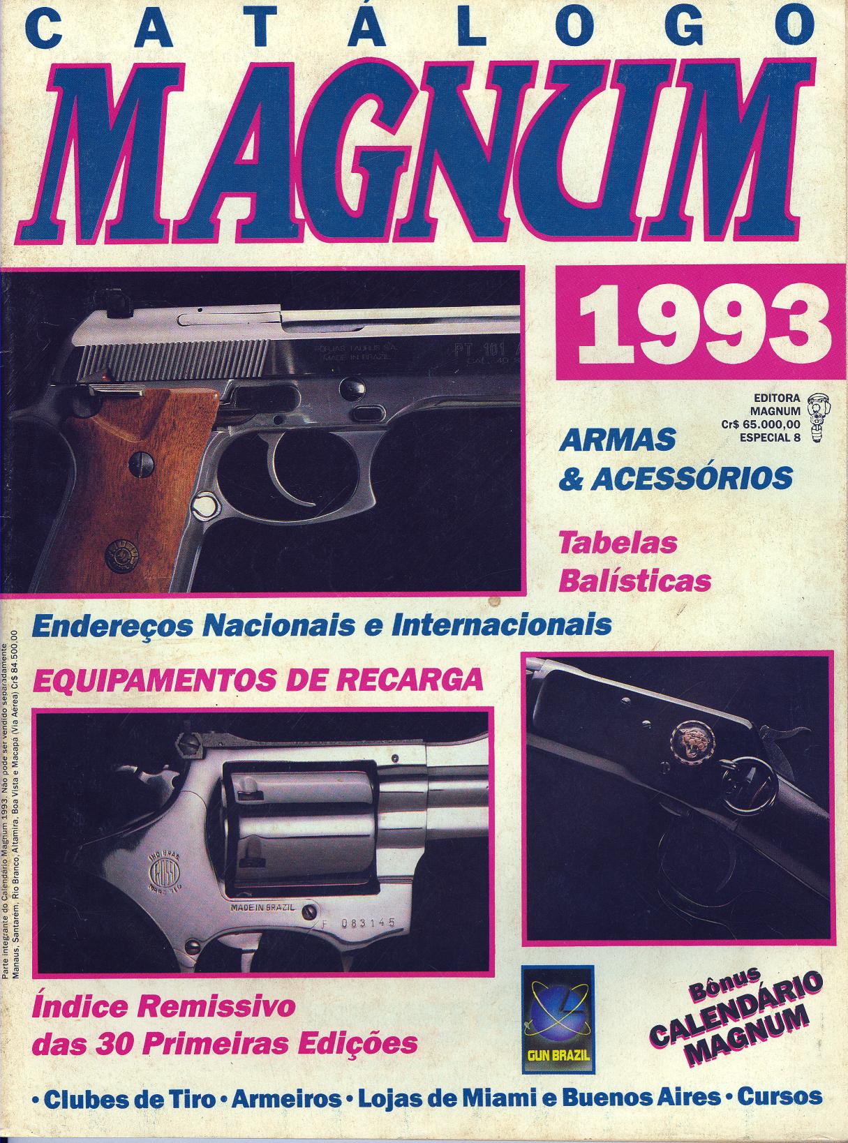 Revista Magnum - Especial 8 - Catálogo MAGNUM 1993