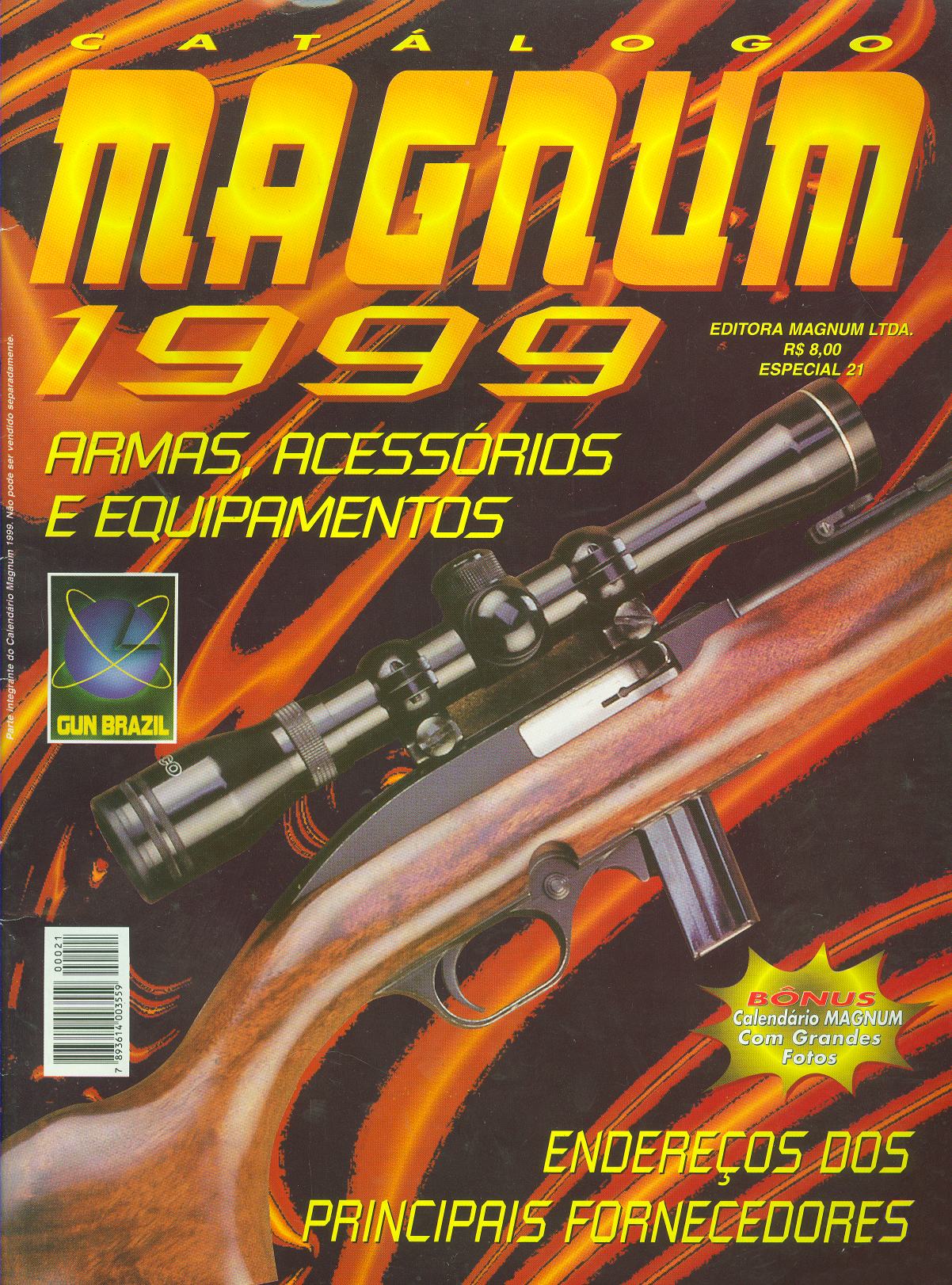Revista Magnum - Especial 21 - Catálogo 2009 - Armas Acessórios e Equipamentos